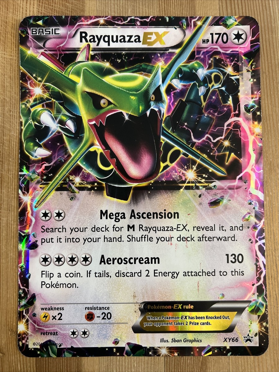POKÉMON Rayquaza EX (XY66) [XY: Black Star Promos] DAMAGED Jumbo