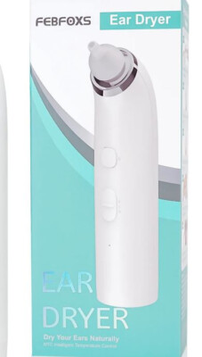 Febfoxs Ear Dryer Electronic Air Two speed Hot & Cold Dryer