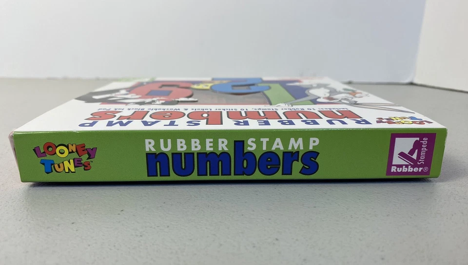 Looney Tunes~Numbers~Set of 10 Rubber Stamps~Stampede~Unmounted~NEW w/box~no ink - Изображение 4 из 4