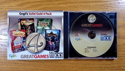 Gogii's Solid Gold 4 Pack - (2011, Four PC Computer Games, DVD-ROM) - Video Game