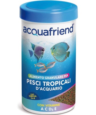 Granulatfutter mit Vitaminen für tropische Aquarienfische Acquafriend 