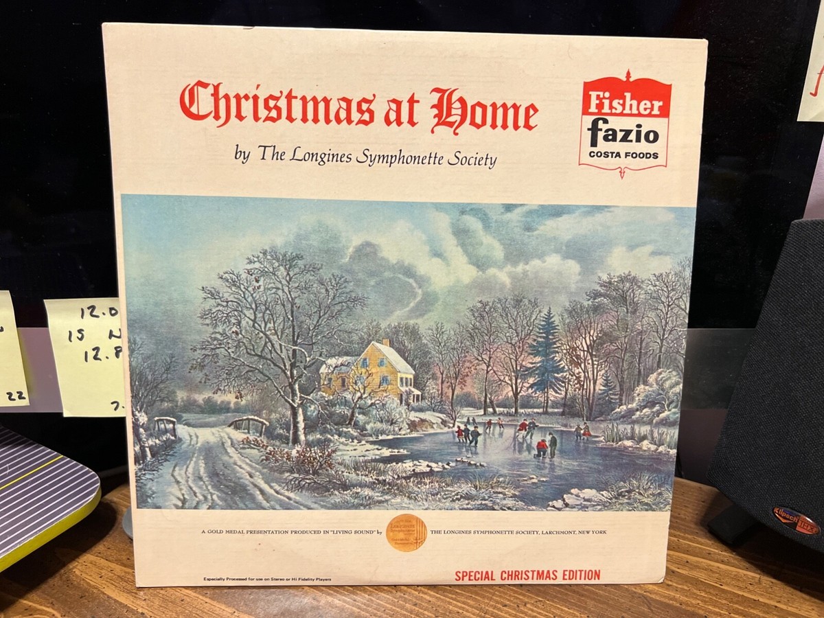 1964 Longines Symphonette CHRISTMAS AT HOME 2 LPs ~ Fisher Fazio