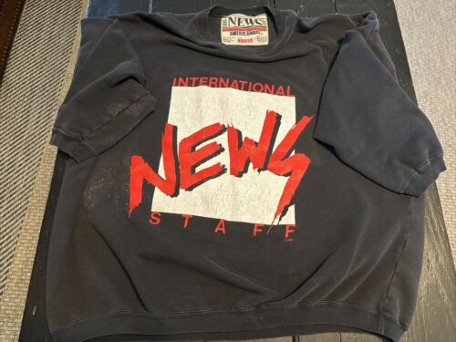 Vintage 1988 International News Staff Sweatshirt - image 1