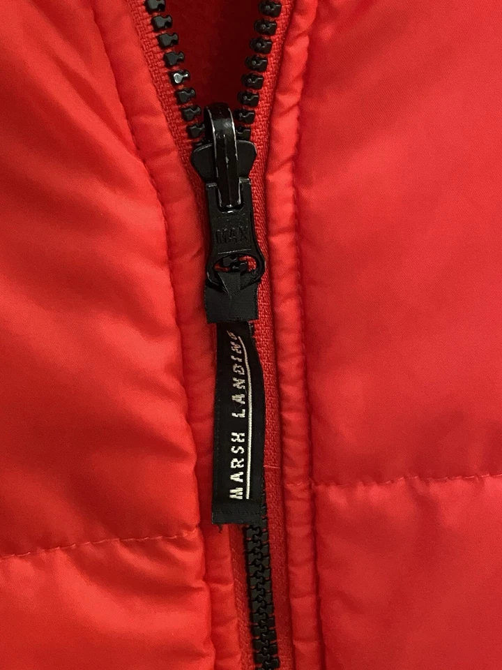 Chaqueta reversible Marsh Landing roja de invierno polar/puffer para mujer talla grande Foto 2 de 4