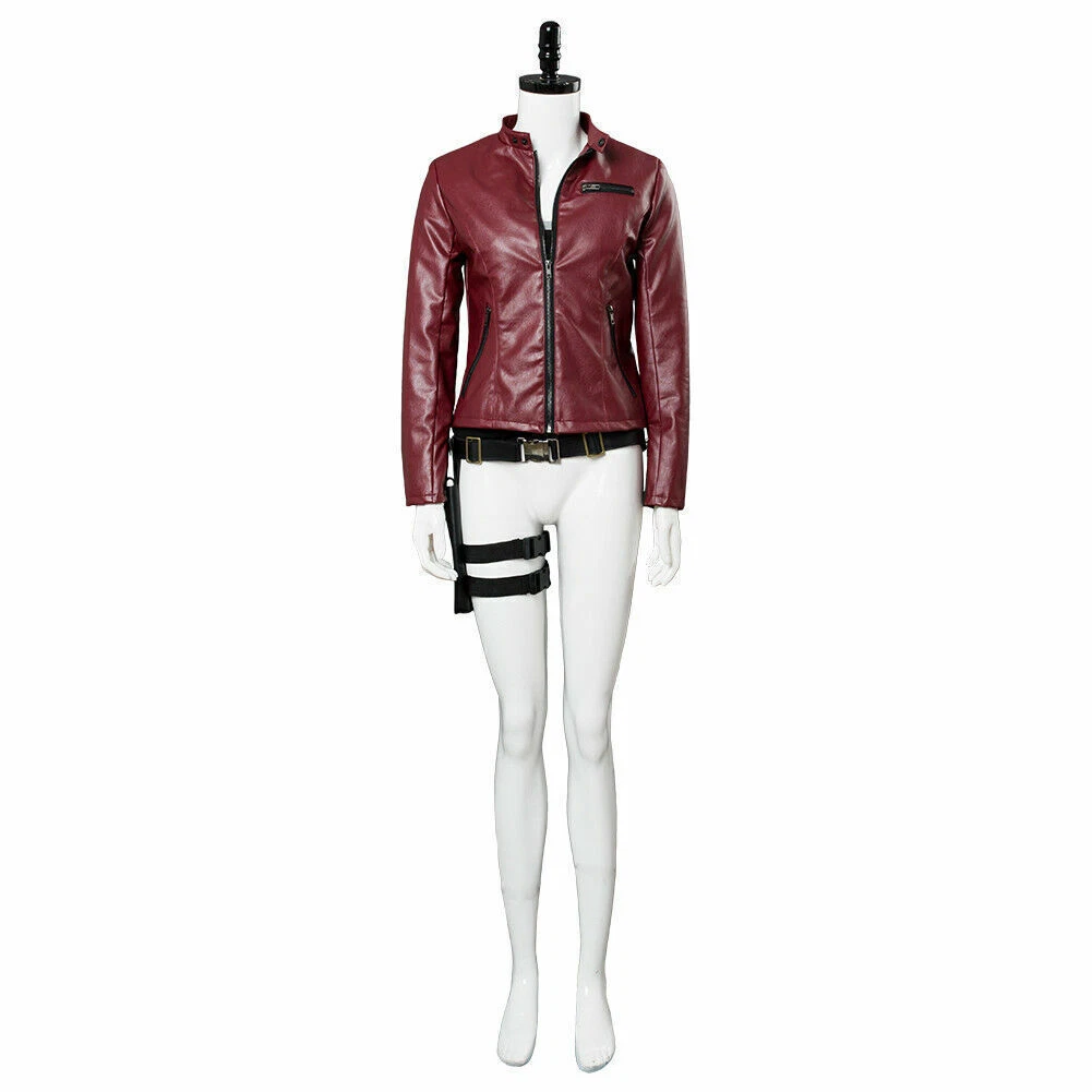 Resident Evil 2 Remake Claire Redfield Cosplay Costume Top Level