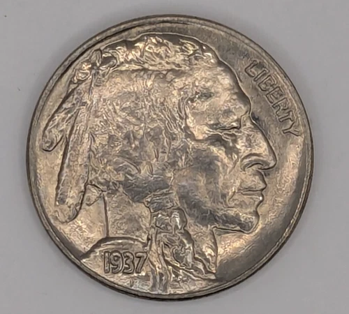 1937-P  SUPERB+ Gem BU MS BUFFALO NICKEL Beautiful Mint Original Luster