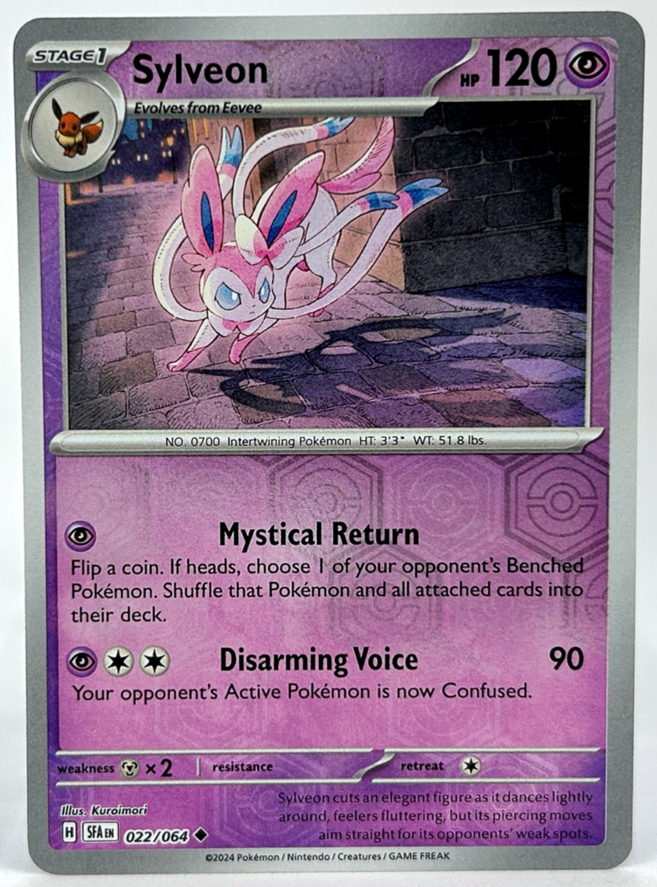 SYLVEON Reverse Holo Scarlet Violet Shrouded Fable 22/64 Pokemon