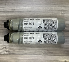 2 Ricoh Savin Lanier MP 301 Genuine Black Toner Cartridges 841711 OEM MP301 NEW