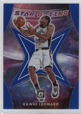 2020-21 Panini Donruss Optic Star Gazing Blue Prizm 45/49 Kawhi Leonard #12 7y2