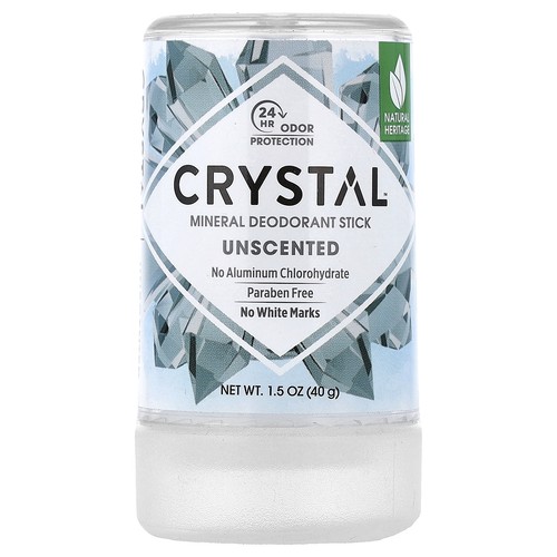 Mineral Deodorant Stick, Unscented, 1.5 oz (40 g)