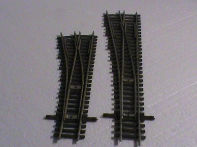 lot 2 aiguillages HO SHINOHARA A GAUCHE/1 LONG 1 COURT SANS MOTEUR/ OCCASION - Photo 1/4