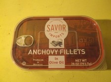 SAVOR ANCHOVY FILLETS IN OLIVE OIL 28 OZ MOROCCO