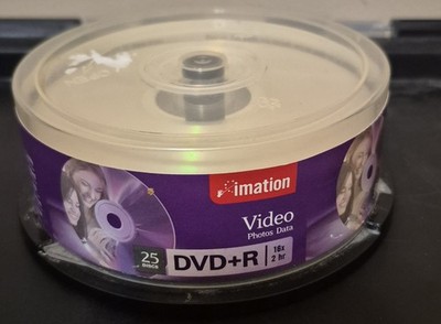 50 Pack Imation DVD-R 16X 4.7GB/120Min Branded Logo Blank Media Recordable Disc