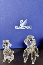 Swarovski Pudel Hund klein & groß – 2er Set – Kristall Figuren ORIGINAL