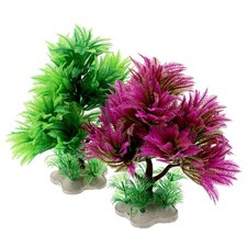 2 Pcs Fish Tank Grass Artificial Water Plants Aquarium Decor Aquatic for