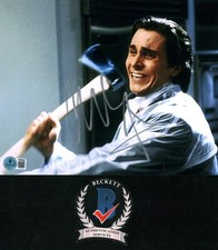 CHRISTIAN BALE SIGNED AMERICAN PSYCHO PATRICK BATEMAN 8X10 PHOTO BECKETT BAS COA