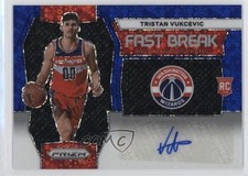 2023-24 Panini Prizm Fast Break Rookie Blue 3/49 Tristan Vukcevic Auto 10k8