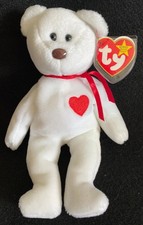 Ty VALENTINE Beanie Baby - VALENTINO w ERRORS Brown NOSE 
