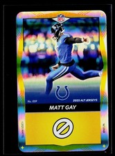 2025 UNO Elite Alt Jerseys Edition - Yellow Foil #059 Matt Gay