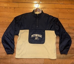 Vintage 90s Champion Pittsburgh Panthers Half Zip Pullover Jacket XL XXL