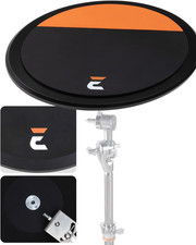 10  Drum Practice Pad, Dual Surface  Mountable, Orange  Black, High-Quality Gu