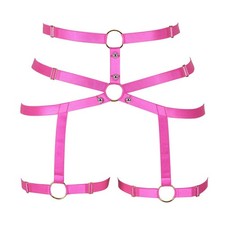 Womens Body Harness Punk Garter Leg Waist Dance Elastic Gothic Accessory