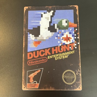 Duck Hunt Nintendo Spiel Poster Alu Schild Metall Wandbild für Tür und Wand 