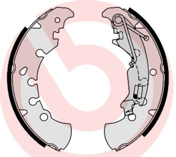 Brembo S 23 555 Bremsbackensatz Hinten Passend FüR Fiat Lancia Opel-image