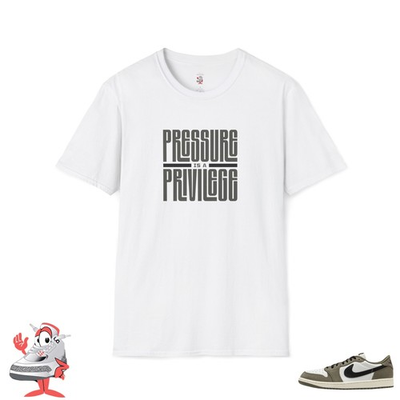 #ad Pressure Is A Privilege Shirt Air Jordan Retro 1 Low Medium Olive Sneaker Match $22.92