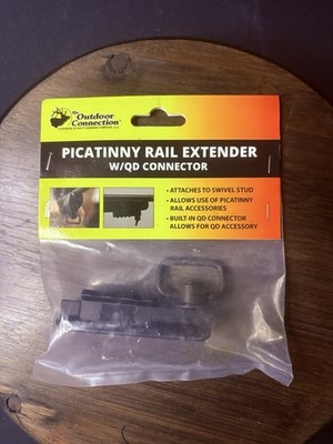 Outdoor Connection Swivel Stud Picatinny Rail Extender w/ QD Connector