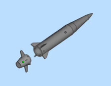 3D printing 1/144 Russian Kh-47 Model Unpainted