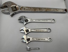 Lot Of 5 Craftsman Adjustable Wrenches 15 In. 44662 8 6 More