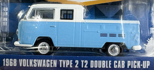 2016 Greenlight Club V-Dub VW Series 4 Blue 1968 Volkswagen Type 2 T2 Double Cab - Picture 2 of 9