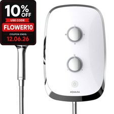 Image of Aqualisa eMotion 9.5kW Electric Shower - Arctic White MOWC95