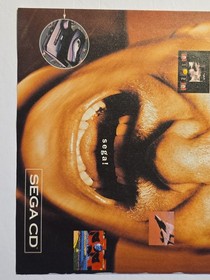 Vintage Sega CD Magazine Ad Mega Lot Lethal Enforcers Contra 90s Retro Rare
