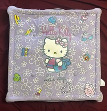 Rare Vintage Hello Kitty Let s Shop Giant Purple Pillow 22 x 22 x 5 VGC FS