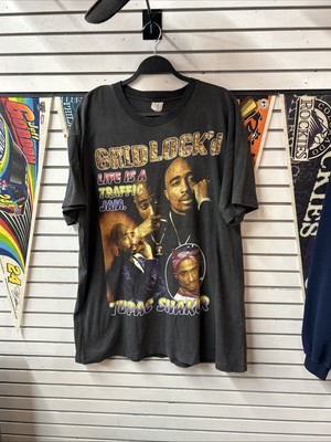 Vintage 90 s Tupac 2pac Gridlockd Rap Tee Shirt SZ XXL