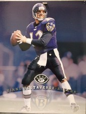 FOOTBALL  1997 Leaf PORTRAITS 8x10 Photo Card VINNY TESTAVERDE - Ravens