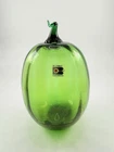 Blenko Glass Olive Green Melon Fruit 9356S 1994