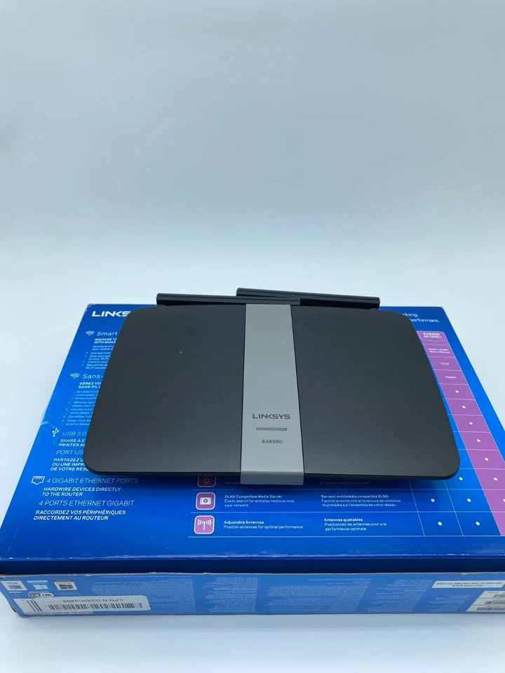Linksys EA6350 Dual-Band Wi-Fi Router Package | Tested Working - Image 3 of 4