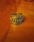 VTG Modernist Sterling 925 Wide Band Southwest Rope Ring, 4g, SZ 7