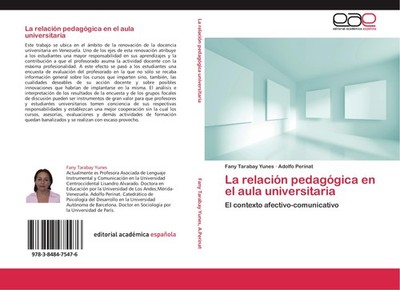 La relación pedagógica en el aula universitaria Fany Tarabay Yunes