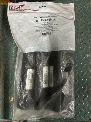 BAG OF 4 NSI 9'' HEAVY WALL HEAT SHRINK # HSB-150