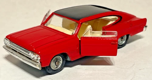 Vintage Corgi Toys Marlin Rambler Fastback Doors Work! 1960's Red & Black EX+