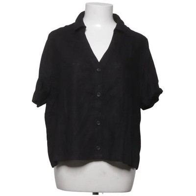 Zeeman, Kurzarmhemd, Größe: 44, Schwarz, Leinen/Viskose, Damen #c0n