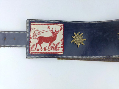 Vintage Glamory Handmade Leather Belt - Avant Garde Accessories - Brown Leather