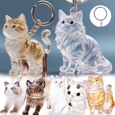 Cat Hair Storage Keychain Bag Pendant   Transparent Pet Fur Keepsake