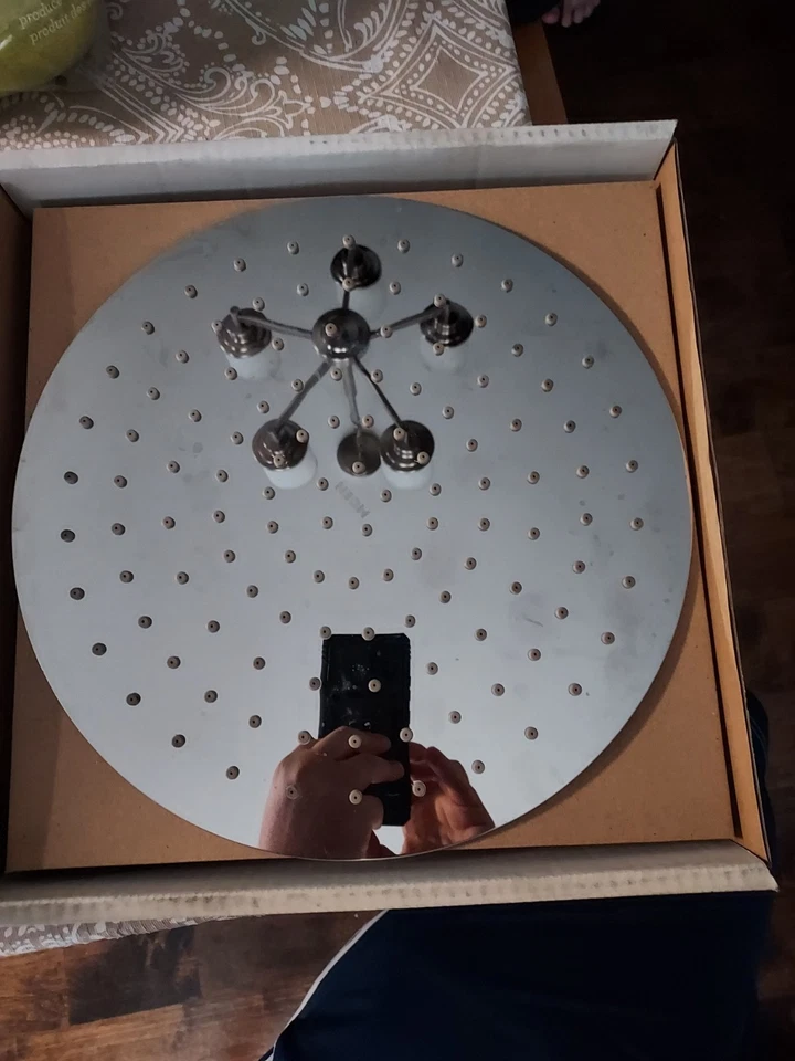 🇺🇸 Cabezal de ducha de lluvia Moen 12” cromado 1,75 GPM rendimiento ecológico S1002EP Foto 3 de 3