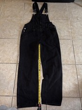 Women's Mid-Rise Denim Baggy Overalls - Wild Fable