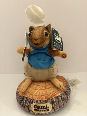 Gemmy Walmart Dad Gift Grill Master Squirrel Animated Dancing Music Hot Hot Hot